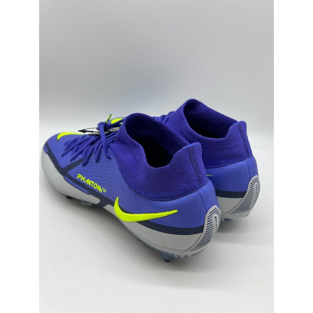 Nike Phantom GT2 Elite DF SG-Pro AC Sapphire/Volt-Gray Fog DJ8042-571 Size 12 - Picture 9 of 12